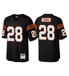Men Cincinnati Bengals 28 Joe Mixon Black Throwback Legacy Stitched Jerse Men Cincinnati Bengals 28 Joe Mixon Black Throwback Legacy Stitched Jerse