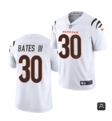 Men Cincinnati Bengals #30 Jessie Bates III 2021 White Vapor Untouchable Limited Stitched NFL Jersey Men Cincinnati Bengals #30 Jessie Bates III 2021 White Vapor Untouchable Limited Stitched NFL Jersey