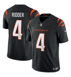 Men Cincinnati Bengals 4 Desmond Ridder Black 2025 F U S E Vapor Untouchable Limited Stitched Football Jersey Men Cincinnati Bengals 4 Desmond Ridder Black 2025 F U S E Vapor Untouchable Limited Stitched Football Jersey