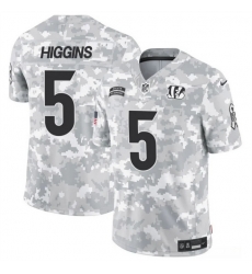 Men Cincinnati Bengals 5 Tee Higgins 2024 F U S E Arctic Camo Salute To Service Limited Stitched Football Jersey Men Cincinnati Bengals 5 Tee Higgins 2024 F U S E Arctic Camo Salute To Service Limited Stitched Football Jersey
