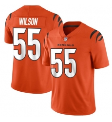 Men Cincinnati Bengals 55 Logan Wilson 2021 Orange Vapor Untouchable Limited Stitched Jersey Men Cincinnati Bengals 55 Logan Wilson 2021 Orange Vapor Untouchable Limited Stitched Jersey