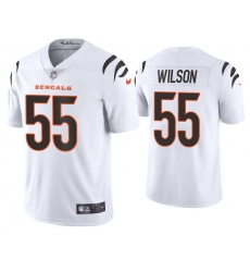 Men Cincinnati Bengals 55 Logan Wilson 2021 White Vapor Untouchable Limited Stitched Jersey Men Cincinnati Bengals 55 Logan Wilson 2021 White Vapor Untouchable Limited Stitched Jersey