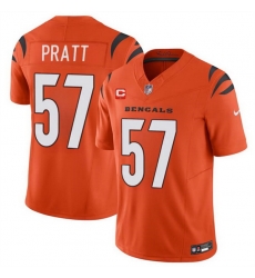 Men Cincinnati Bengals 57 Germaine Pratt Orange 2024 F U S E With 1 Star C Patch Vapor Untouchable Limited Stitched Jersey Men Cincinnati Bengals 57 Germaine Pratt Orange 2024 F U S E With 1 Star C Patch Vapor Untouchable Limited Stitched Jersey