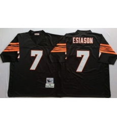 Men Cincinnati Bengals 7 Boomer Esiason Black M&N Throwback Jersey Men Cincinnati Bengals 7 Boomer Esiason Black M&N Throwback Jersey