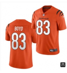 Men Cincinnati Bengals #83 Tyler Boyd 2021 Orange Vapor Untouchable Limited Stitched NFL Jersey Men Cincinnati Bengals #83 Tyler Boyd 2021 Orange Vapor Untouchable Limited Stitched NFL Jersey