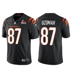 Men Cincinnati Bengals 87 C J Uzomah 2022 Black Super Bowl LVI Vapor Limited Stitched Jersey Men Cincinnati Bengals 87 C J Uzomah 2022 Black Super Bowl LVI Vapor Limited Stitched Jersey