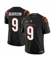 Men Cincinnati Bengals 9 Joe Burrow Black 2023 F U S E With 4 Star C Patch Vapor Untouchable Limited Stitched Jersey Men Cincinnati Bengals 9 Joe Burrow Black 2023 F U S E With 4 Star C Patch Vapor Untouchable Limited Stitched Jersey