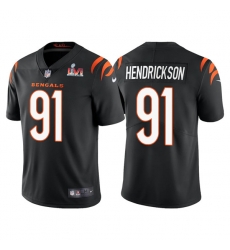 Men Cincinnati Bengals 91 Trey Hendrickson 2022 Black Super Bowl LVI Vapor Limited Stitched Jersey Men Cincinnati Bengals 91 Trey Hendrickson 2022 Black Super Bowl LVI Vapor Limited Stitched Jersey
