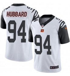 Men Cincinnati Bengals 94 Sam Hubbard White Color Rush Stitched Jersey Men Cincinnati Bengals 94 Sam Hubbard White Color Rush Stitched Jersey