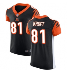 Men Nike Bengals #81 Tyler Kroft Black Team Color Stitched NFL Vapor Untouchable Elite Jersey Men Nike Bengals #81 Tyler Kroft Black Team Color Stitched NFL Vapor Untouchable Elite Jersey