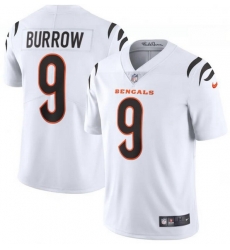 Men Nike Cincinnati Bengals 9 Joe Burrow White Vapor Limited Jersey Men Nike Cincinnati Bengals 9 Joe Burrow White Vapor Limited Jersey