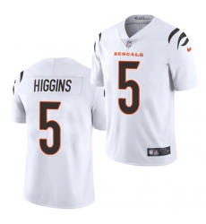 Men's Cincinnati Bengals #5 Tee Higgins White Vapor Untouchable Limited Stitched Jersey Men's Cincinnati Bengals #5 Tee Higgins White Vapor Untouchable Limited Stitched Jersey
