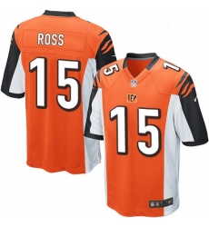 Mens Nike Cincinnati Bengals 15 John Ross Game Orange Alternate NFL Jersey Mens Nike Cincinnati Bengals 15 John Ross Game Orange Alternate NFL Jersey
