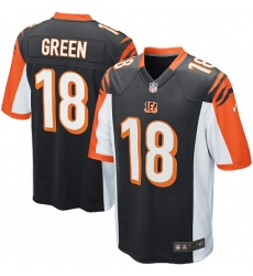 Mens Nike Cincinnati Bengals 18 AJ Green Game Black Team Color NFL Jersey Mens Nike Cincinnati Bengals 18 AJ Green Game Black Team Color NFL Jersey
