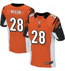 Mens Nike Cincinnati Bengals 28 Joe Mixon Elite Orange Alternate NFL Jersey Mens Nike Cincinnati Bengals 28 Joe Mixon Elite Orange Alternate NFL Jersey