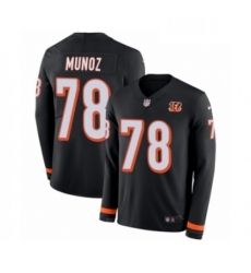 Mens Nike Cincinnati Bengals 78 Anthony Munoz Limited Black Therma Long Sleeve NFL Jersey Mens Nike Cincinnati Bengals 78 Anthony Munoz Limited Black Therma Long Sleeve NFL Jersey