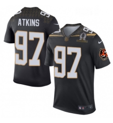 Mens Nike Cincinnati Bengals 97 Geno Atkins Elite Black Team Irvin 2016 Pro Bowl NFL Jersey Mens Nike Cincinnati Bengals 97 Geno Atkins Elite Black Team Irvin 2016 Pro Bowl NFL Jersey