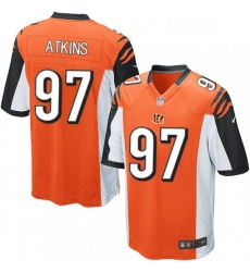 Mens Nike Cincinnati Bengals 97 Geno Atkins Game Orange Alternate NFL Jersey Mens Nike Cincinnati Bengals 97 Geno Atkins Game Orange Alternate NFL Jersey