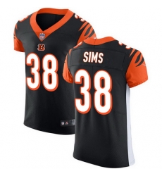 Nike Bengals 38 LeShaun Sims Black Team Color Men Stitched NFL Vapor Untouchable Elite Jersey Nike Bengals 38 LeShaun Sims Black Team Color Men Stitched NFL Vapor Untouchable Elite Jersey
