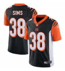Nike Bengals 38 LeShaun Sims Black Team Color Men Stitched NFL Vapor Untouchable Limited Jersey Nike Bengals 38 LeShaun Sims Black Team Color Men Stitched NFL Vapor Untouchable Limited Jersey