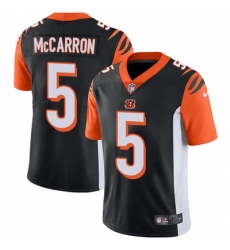 Nike Bengals #5 AJ McCarron Black Team Color Mens Stitched NFL Vapor Untouchable Limited Jersey Nike Bengals #5 AJ McCarron Black Team Color Mens Stitched NFL Vapor Untouchable Limited Jersey
