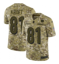 Nike Bengals #81 Tyler Kroft Camo Mens Stitched NFL Limited 2018 Salute To Service Jersey Nike Bengals #81 Tyler Kroft Camo Mens Stitched NFL Limited 2018 Salute To Service Jersey
