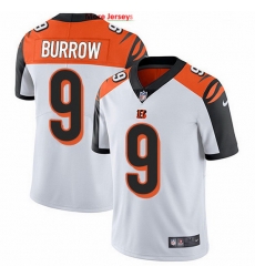 Nike Bengals 9 Joe Burrow White Men Stitched NFL Vapor Untouchable Limited Jersey Nike Bengals 9 Joe Burrow White Men Stitched NFL Vapor Untouchable Limited Jersey