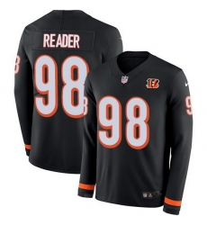 Nike Bengals 98 D J Reader Black Team Color Men Stitched NFL Limited Therma Long Sleeve Jersey Nike Bengals 98 D J Reader Black Team Color Men Stitched NFL Limited Therma Long Sleeve Jersey