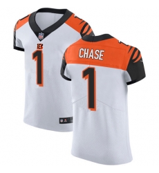 Nike Cincinnati Bengals 1 Ja 27Marr Chase White Men Stitched NFL New Elite Jersey Nike Cincinnati Bengals 1 Ja 27Marr Chase White Men Stitched NFL New Elite Jersey