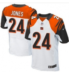 Nike Cincinnati Bengals #24 Adam Jones White Mens Stitched NFL Elite Jersey Nike Cincinnati Bengals #24 Adam Jones White Mens Stitched NFL Elite Jersey