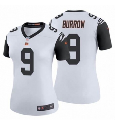 Women Cincinnati Bengals 9 Joe Burrow White Rush Vapor Untouchable Limited Jersey Women Cincinnati Bengals 9 Joe Burrow White Rush Vapor Untouchable Limited Jersey