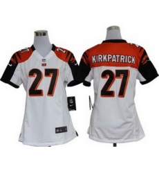 Women Nike Cincinnati Bengals 27# Dre Kirkpatrick White Nike NFL Jerseys Women Nike Cincinnati Bengals 27# Dre Kirkpatrick White Nike NFL Jerseys