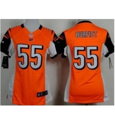Women's Nike Cincinnati Bengals #55 Vontaze Burfict Orange Alternate Stitched NFL Jersey Women's Nike Cincinnati Bengals #55 Vontaze Burfict Orange Alternate Stitched NFL Jersey