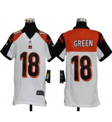 Nike Bengals #18 A J Green White Youth Stitched NFL Elite Jersey Nike Bengals #18 A J Green White Youth Stitched NFL Elite Jersey