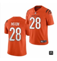 Youth Cincinnati Bengals #28 Joe Mixon 2021 Orange Vapor Limited Stitched NFL Jersey Youth Cincinnati Bengals #28 Joe Mixon 2021 Orange Vapor Limited Stitched NFL Jersey