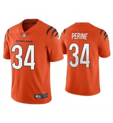 Youth Cincinnati Bengals 34 Samaje Perine Orange Vapor Untouchable Limited Stitched Jersey Youth Cincinnati Bengals 34 Samaje Perine Orange Vapor Untouchable Limited Stitched Jersey