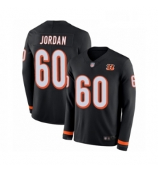Youth Cincinnati Bengals 60 Michael Jordan Limited Black Therma Long Sleeve Football Jersey Youth Cincinnati Bengals 60 Michael Jordan Limited Black Therma Long Sleeve Football Jersey