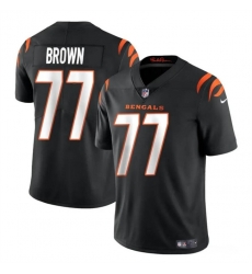Youth Cincinnati Bengals 77 Trent Brown Black Vapor Untouchable Limited Stitched Jersey Youth Cincinnati Bengals 77 Trent Brown Black Vapor Untouchable Limited Stitched Jersey