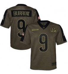Youth Cincinnati Bengals Joe Burrow Nike Olive 2021 Salute To Service Game Jersey Youth Cincinnati Bengals Joe Burrow Nike Olive 2021 Salute To Service Game Jersey