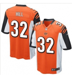 Youth Nike Bengals #32 Jeremy Hill Orange Alternate Stitched NFL Elite Jersey Youth Nike Bengals #32 Jeremy Hill Orange Alternate Stitched NFL Elite Jersey
