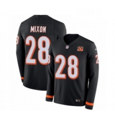 Youth Nike Cincinnati Bengals 28 Joe Mixon Limited Black Therma Long Sleeve NFL Jersey Youth Nike Cincinnati Bengals 28 Joe Mixon Limited Black Therma Long Sleeve NFL Jersey