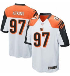 Youth Nike Cincinnati Bengals 97 Geno Atkins Game White NFL Jersey Youth Nike Cincinnati Bengals 97 Geno Atkins Game White NFL Jersey