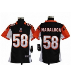 Youth Nike NFL Cincinnati Bengals #58 Rey Maualuga Black Jerseys Youth Nike NFL Cincinnati Bengals #58 Rey Maualuga Black Jerseys
