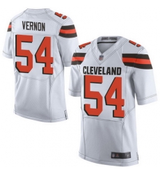 Browns #54 Olivier Vernon White Men Stitched Football New Elite Jersey Browns #54 Olivier Vernon White Men Stitched Football New Elite Jersey