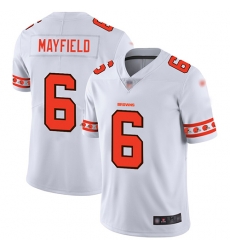 Browns 6 Baker Mayfield White Mens Stitched Football Limited Team Logo Fashion Jersey Browns 6 Baker Mayfield White Mens Stitched Football Limited Team Logo Fashion Jersey