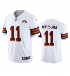 Cleveland Browns 11 Donovan Peoples Jones Nike 1946 Collection Alternate Vapor Limited NFL Jersey White Cleveland Browns 11 Donovan Peoples Jones Nike 1946 Collection Alternate Vapor Limited NFL Jersey White