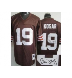 Cleveland Browns 19 Bernie Kosar Brown Throwback M&N Signed NFL Jerseys Cleveland Browns 19 Bernie Kosar Brown Throwback M&N Signed NFL Jerseys