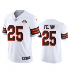 Cleveland Browns 25 Demetric Felton Nike 1946 Collection Alternate Vapor Limited NFL Jersey White Cleveland Browns 25 Demetric Felton Nike 1946 Collection Alternate Vapor Limited NFL Jersey White