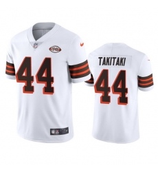 Cleveland Browns 44 Sione Takitaki Nike 1946 Collection Alternate Vapor Limited NFL Jersey White Cleveland Browns 44 Sione Takitaki Nike 1946 Collection Alternate Vapor Limited NFL Jersey White