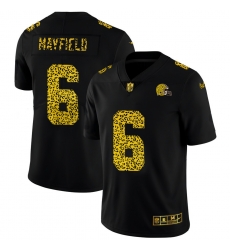 Cleveland Browns 6 Baker Mayfield Men Nike Leopard Print Fashion Vapor Limited NFL Jersey Black Cleveland Browns 6 Baker Mayfield Men Nike Leopard Print Fashion Vapor Limited NFL Jersey Black